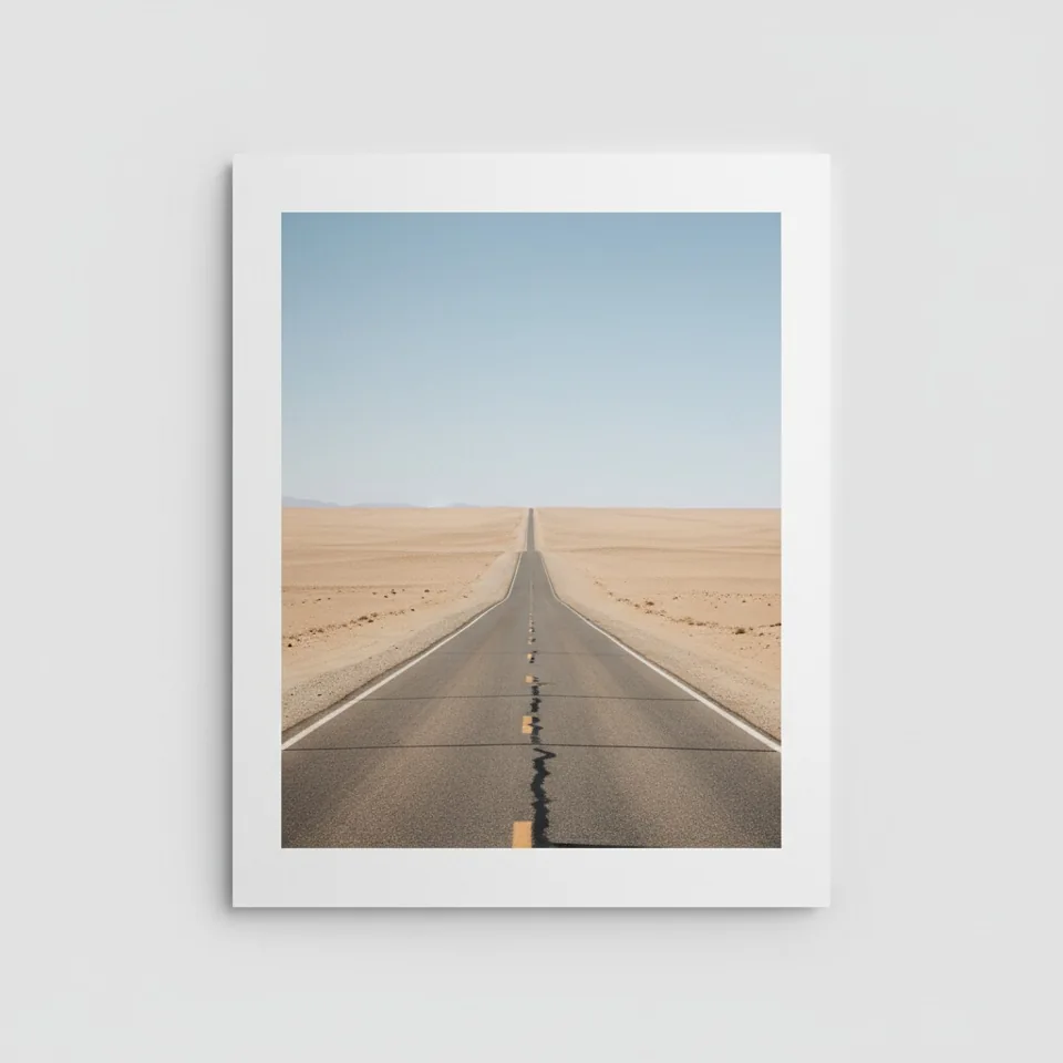 Desert Road Geometry — complete unframed photographic print